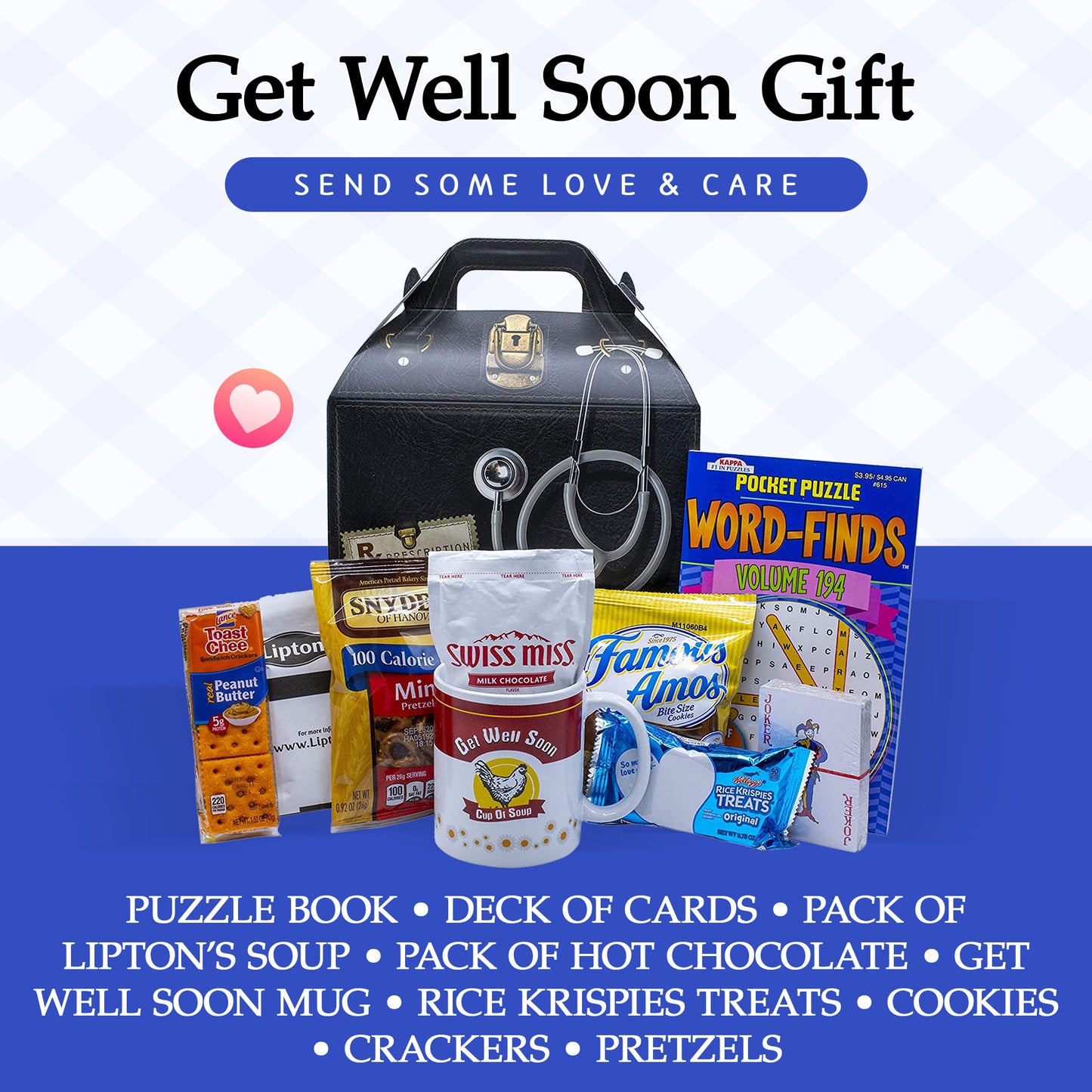 Get Well Soon Care Package Gift - In Unique Doctor Box